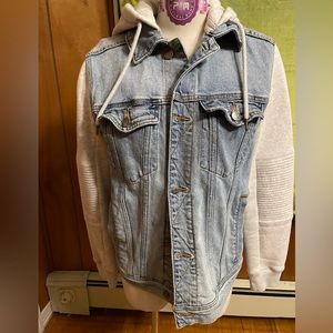 Hollister XS Denim Hoodie Jacket